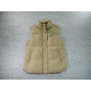 Patagonia Womens Green Bivy Goose‎ Down Puffer Vest Jacket Size Medium 27875